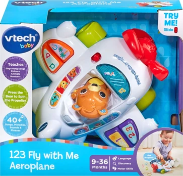 Vtech Interactive toy 123 fly with me aeroplane (in English lang.)