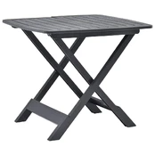 Sulankstomas sodo stalas, antracito, 79x72x70cm, plastikas kaina