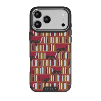 Ex Libris - iPhone 17 Pro Max Case, Elite Dark (MagSafe) / Silver