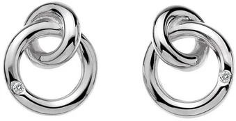 Hot Diamonds Stud auskarai Eternity Interlocking DE308