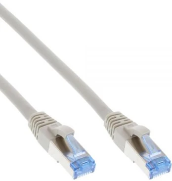 InLine Patchcord S/FTP, PiMF, Cat.6A, be halogenų, 500MHz, pilkas 15m (76815)