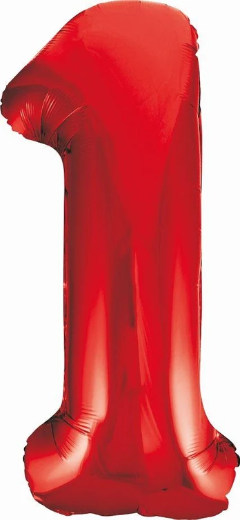 GoDan Folijos balionas numeris 1, raudona, 85 cm