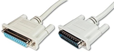 Assmann Electronic ASSMANN duomenų perdavimo prailginimo kabelis D-Sub25 M/F 2,0 m serijinis / lygiagrečiai suformuotas