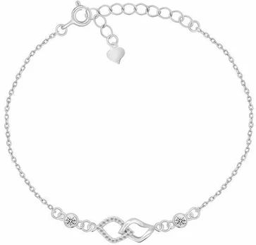 Brilio Silver Elegant sidabrinis bracelet with zircons BRC157W