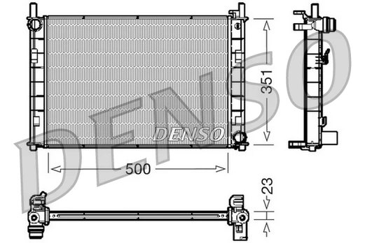 Variklio radiatorius DENSO DRM10045