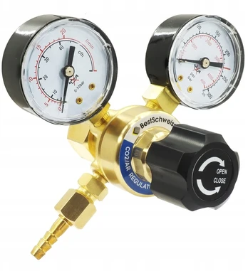 Reduktorius Mini Ar/co2 su 2 manometrais Argon Co2 50 serija Mix Bestschweissen.de