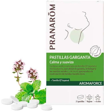Pranarôm Aromaforce Throat Lozenges 21 Units