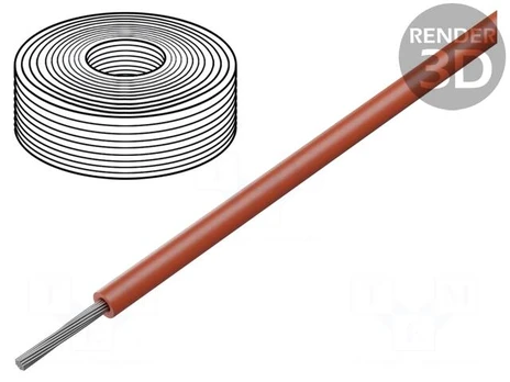 Wire | SiF | stranded | Cu | 1.5mm2 | silicone | red | -60÷180°C | 500V | 100m
