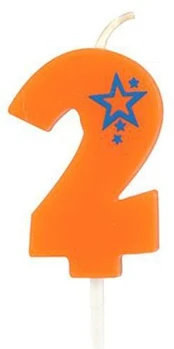 Oem Svecīte dzimšanas dienas 2 oranža