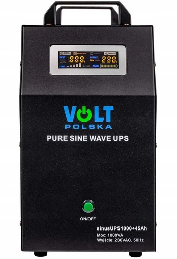 UPS MAITINIMO ŠALTINIS SINUS-UPS-1000+45AH 1000 VA VOLT Lenkija