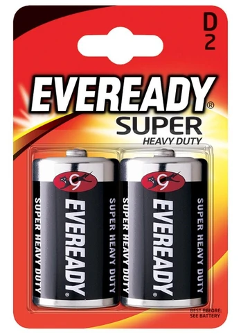 Fujitsu Energizer Eveready Super (pūslelė) – didelė monocelė D