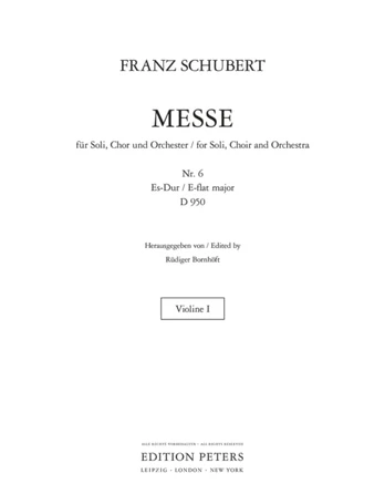 Mass in E flat major D 950 (Violin 1 Part)