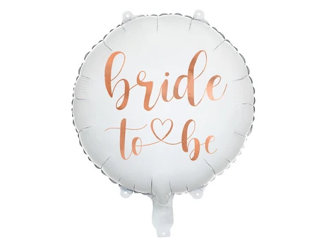 Folinis balionas Bride to be, 45cm, baltas