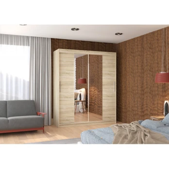Sliding wardrobe with mirror DALLAS 180
