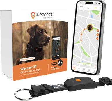 Weenect Dog XT Black Collar - NEW GPS dog collar