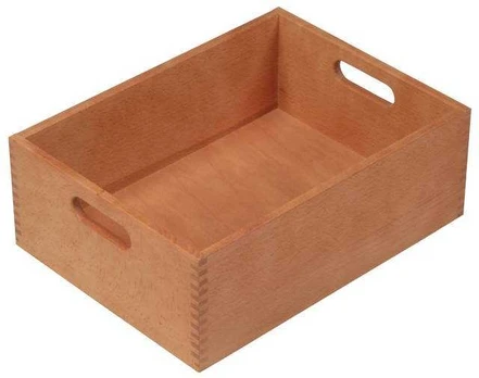 Storage container with handles, beech wood, Kesper