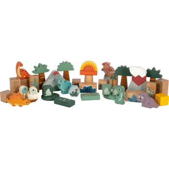Wooden Building Blocks "Dino"