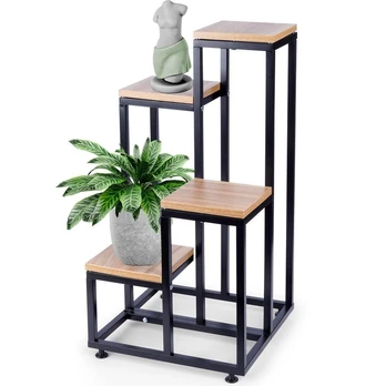 Stovas gėlėms metalinas 4 lygių 69 cm