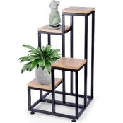 Stovas gėlėms metalinas 4 lygių 69 cm kaina