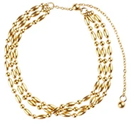 Marc Malone Triple chain bracelet MCB250181G