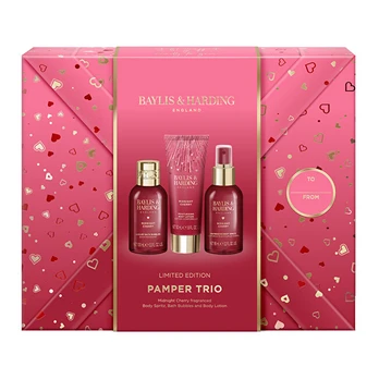 Baylis & Harding Midnight Cherry Gift Set 3 pcs Moterims