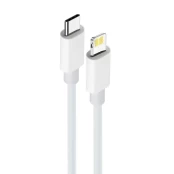 Maxlife MXUC-05 cable USB-C - Lightning 1,0 m 20W white kaina
