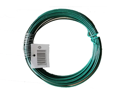 Viela cinkuota, dengta PVC, žalios sp., 2,2 mm, 8 m