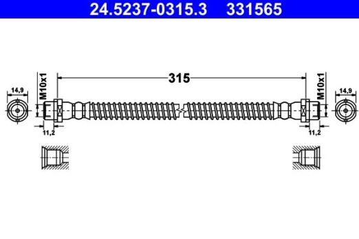 Stabdžių žarnelė ATE 24.5237-0315.3