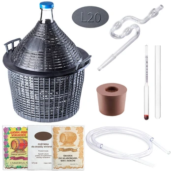 20l Balionas Vynui su Fermentacijos Rinkinuku