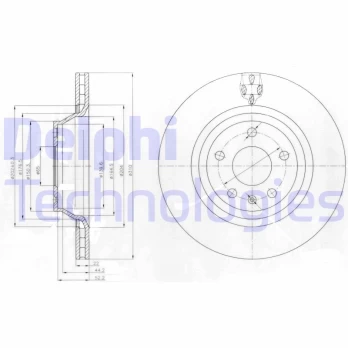 Stabdžių diskas DELPHI BG4090