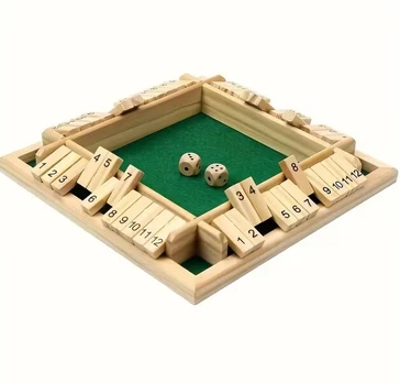 Stalo žaidimas Shut the Box, EN