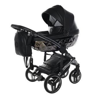 Junama Hand Craft Black Vežimėlis 2 in 1