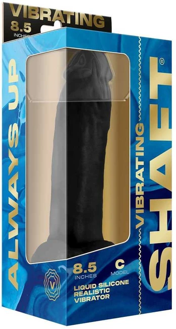SHAFT Vibruojantis modelis C 8,5 colio Juodas