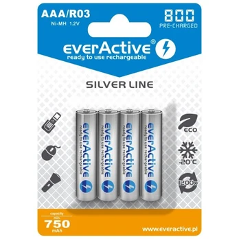800mAh AAA akumuliatorius, 4 vnt