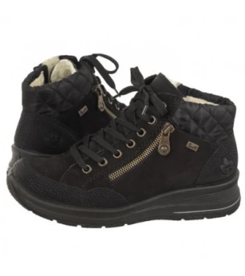 Rieker Czarne L7701-00 Black (RI131-a) batai