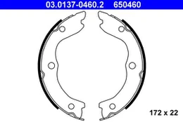 ATE 03.0137-0460.2 Brake shoe set