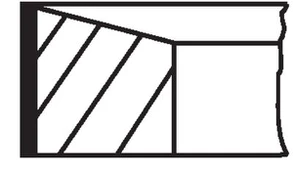 MAHLE 022 13 N0 Piston ring set