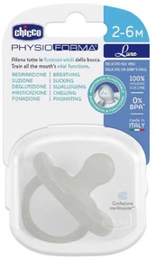 Chicco PhysioForma Luxe raminantis silikoninis čiulptukas 2-6m Pilka kaina