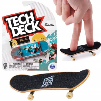 Fingerboard riedlentė Primitive rožė + Tech Deck lipdukai
