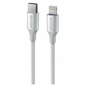 Swissten Textile II USB-C - Lightning Data and Charching Cable 1.5m kaina