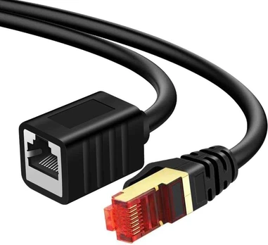 Spacetronik Kabelis LAN przedłużacz CAT7 juoda 10m
