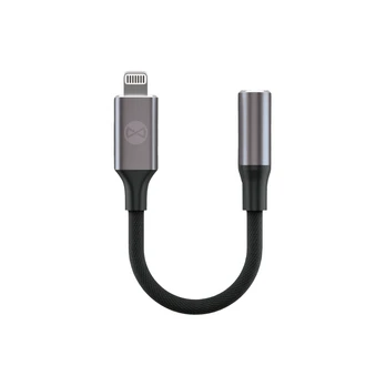 Forever adapter audio AJL-01 jack 3,5 mm - Lightning juodas