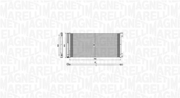 Kondensatorius, oro kondicionierius MAGNETI MARELLI 350203808000