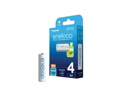 Įkraunamos baterijos Panasonic ENELOOP BK-3MCDE/4BE, 2000 mAh (4xAA)