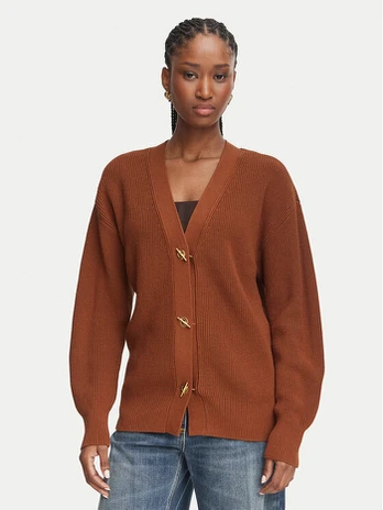 Elisabetta Franchi Kardiganas MK-01S-66E2-V400 Ruda Regular Fit