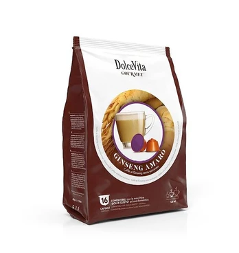 Dolce Vita kavos kapsulės Unsweetened Ginseng, 16 vnt.