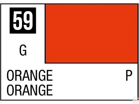 Mr Hobby Mr.Hobby - Mr.Color serijos nitro dažai C-059 Oranžinis, 10ml