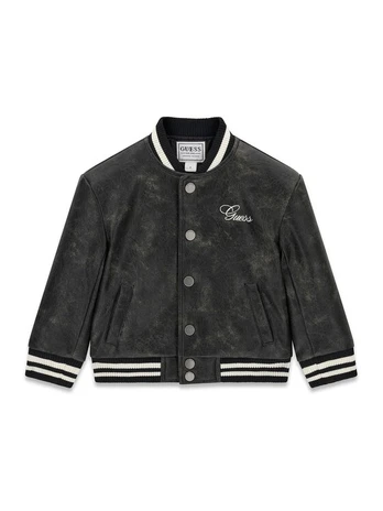 Guess Bomber striukė N6YL04 W2663 Juoda Regular Fit