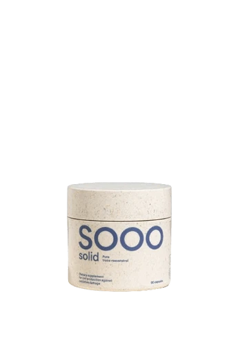 SOOO solid: 99.42% purity Trans-Resveratrol 350 mg, N90