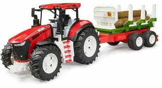 Tractor with a treiner for wood kaina